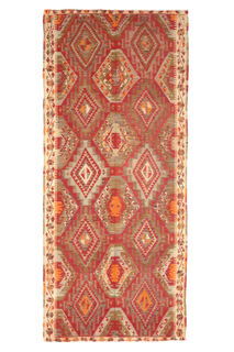 Flatweave Ethnic Runner Rug - Thumbnail