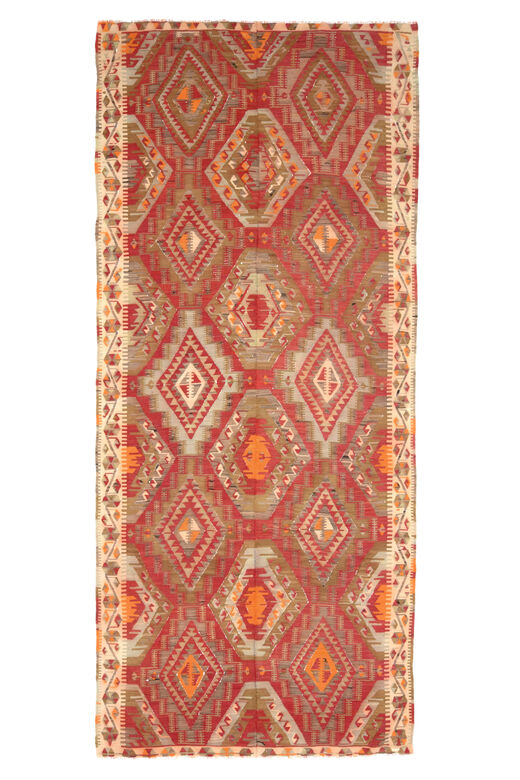 Flatweave Ethnic Runner Rug