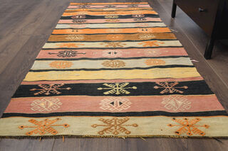 Turkish Vintage Runner Rug - Thumbnail