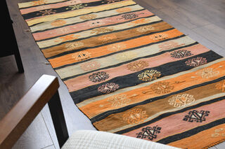 Turkish Vintage Runner Rug - Thumbnail