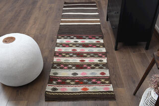 Vintage Flatweave Runner Rug - Thumbnail