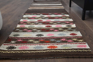 Vintage Flatweave Runner Rug - Thumbnail