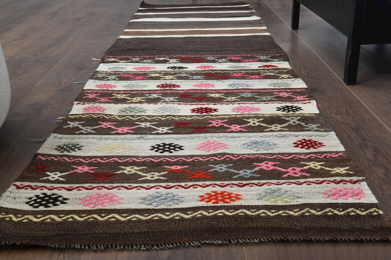 Vintage Flatweave Runner Rug