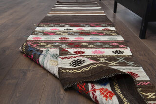 Vintage Flatweave Runner Rug - Thumbnail