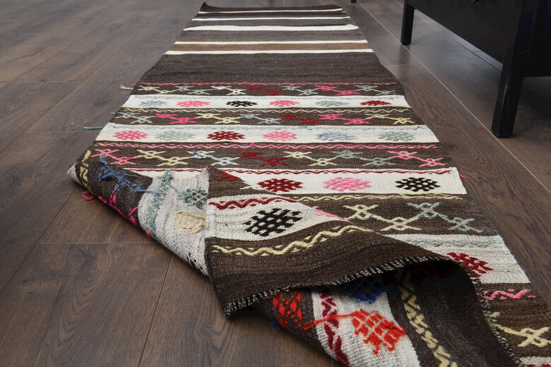 Vintage Flatweave Runner Rug