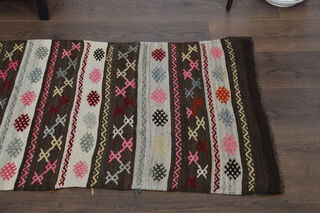 Vintage Flatweave Runner Rug - Thumbnail