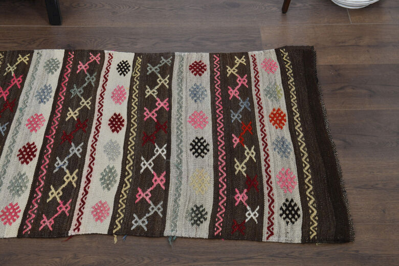 Vintage Flatweave Runner Rug