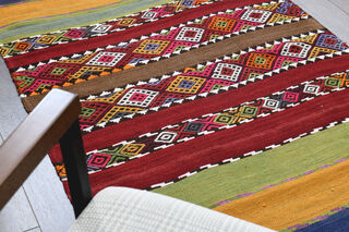 Vintage Turkish Runner Rug - Thumbnail