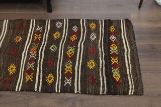 1970's - Flat woven Runner Rug - Thumbnail