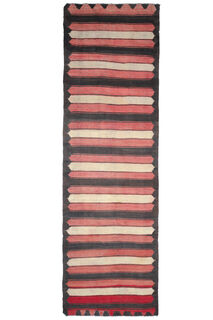 Long Vintage Turkish Runner Rug - Thumbnail