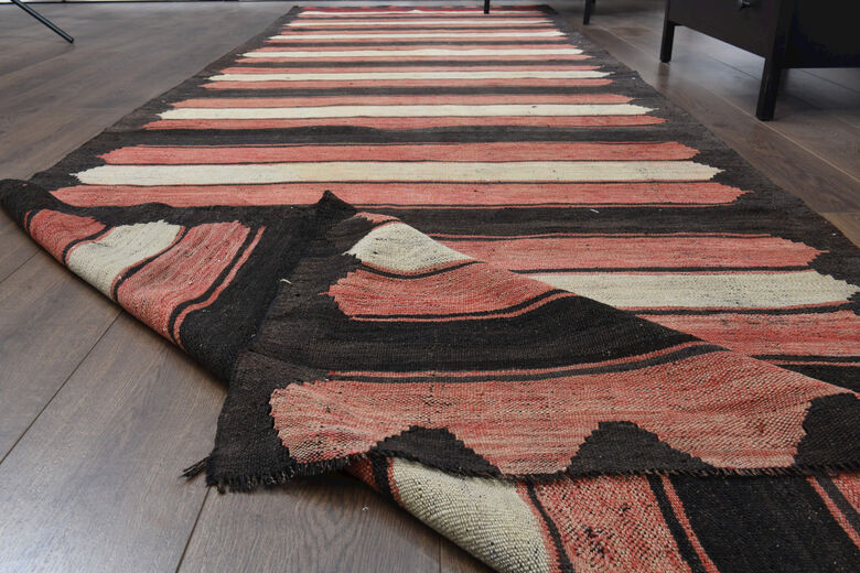 Long Vintage Turkish Runner Rug