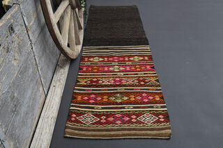 Flatweave Turkish Runner Rug - Thumbnail