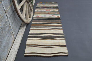 Flatweave Turkish Runner Rug - Thumbnail