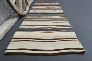 Flatweave Turkish Runner Rug - Thumbnail