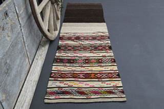 Traditional Turkish Runner Rug - Thumbnail