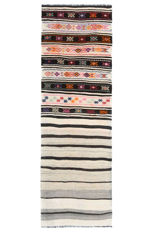 Ikat Ethnic Turkish Runner Rug