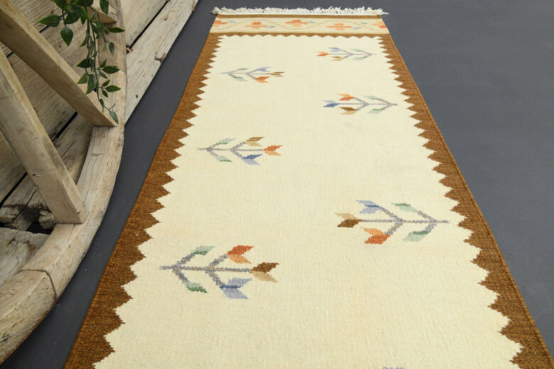 Oushak Kilim Runner Rug