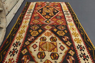 Vintage Turkish Runner Rug - Thumbnail