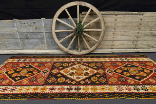 Vintage Turkish Runner Rug - Thumbnail