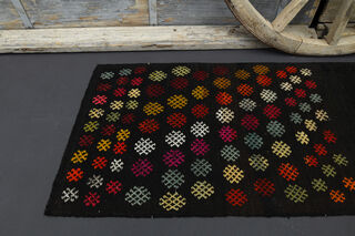 Kilim Turkish Runner Rug - Thumbnail