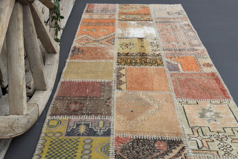 Patchwork Turkish Runner Rug