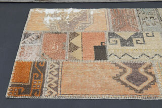 Patchwork Turkish Runner Rug - Thumbnail