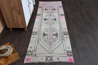 Muted Turkish Runner Rug - Thumbnail