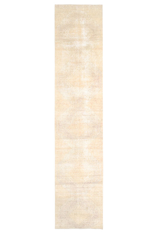 Neutral Turkish Runner Rug