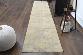 Neutral Turkish Runner Rug - Thumbnail