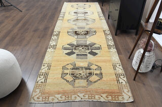 Vintage Turkish Runner Rug - Thumbnail