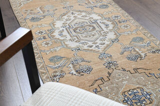 Medallion Turkish Runner Rug - Thumbnail