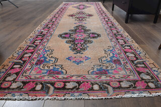 Vintage Turkish Runner Rug - Thumbnail