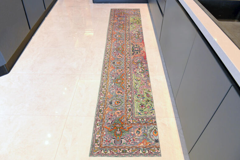 Multi-Colored Turkish Runner Rug