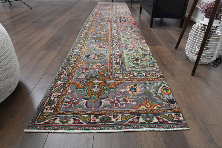 Multi-Colored Turkish Runner Rug