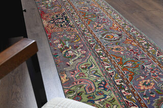 Multi-Colored Turkish Runner Rug - Thumbnail