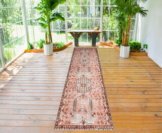 Persian Vintage Runner Rug - Thumbnail