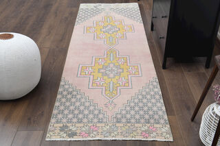 Pale Pink - Vintage Handmade Runner - Thumbnail