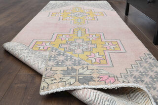 Pale Pink - Vintage Handmade Runner - Thumbnail