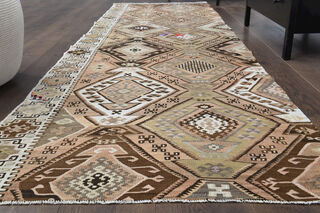 Vintage Turkish Runner Rug - Thumbnail