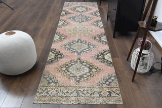 Oriental Carpet - Vintage Runner Rug - Thumbnail