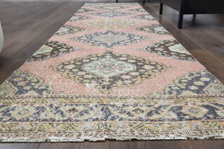 Oriental Carpet - Vintage Runner Rug - Thumbnail