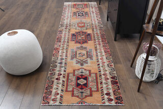 Vintage Turkish Runner Rug - Thumbnail