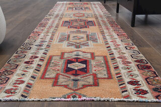 Vintage Turkish Runner Rug - Thumbnail