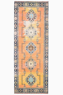 Vintage Turkish Runner Rug - Thumbnail