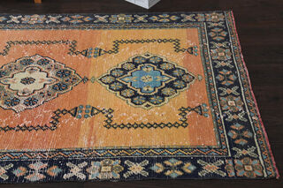 Vintage Turkish Runner Rug - Thumbnail