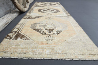 Vintage Turkish Runner Rug - Thumbnail