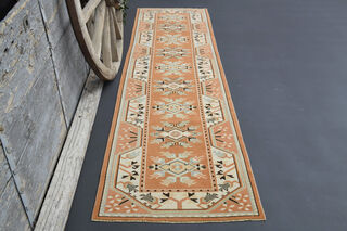 Vintage Turkish Runner Rug - Thumbnail