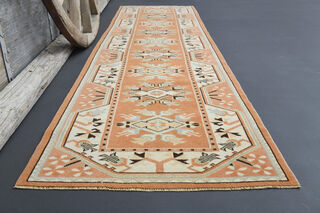 Vintage Turkish Runner Rug - Thumbnail