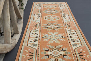 Vintage Turkish Runner Rug - Thumbnail