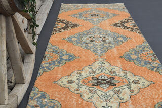 Vintage Turkish Runner Rug - Thumbnail